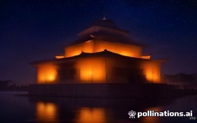 韩国首尔清溪川夜晚灯光节现场人群熙攘彩灯倒映水面，展现韩国现代都市生活中传统伦理与现代文明和谐共存的生动图景